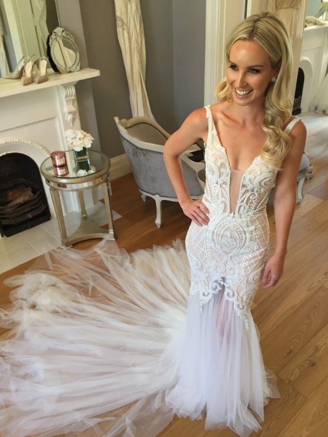 Beaded Fitted Wedding Dress