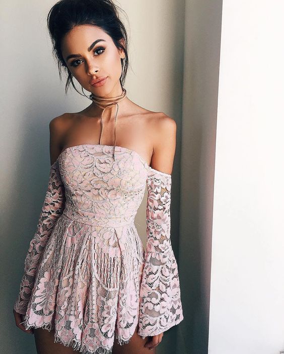 Off the Shoulder Short Dresses